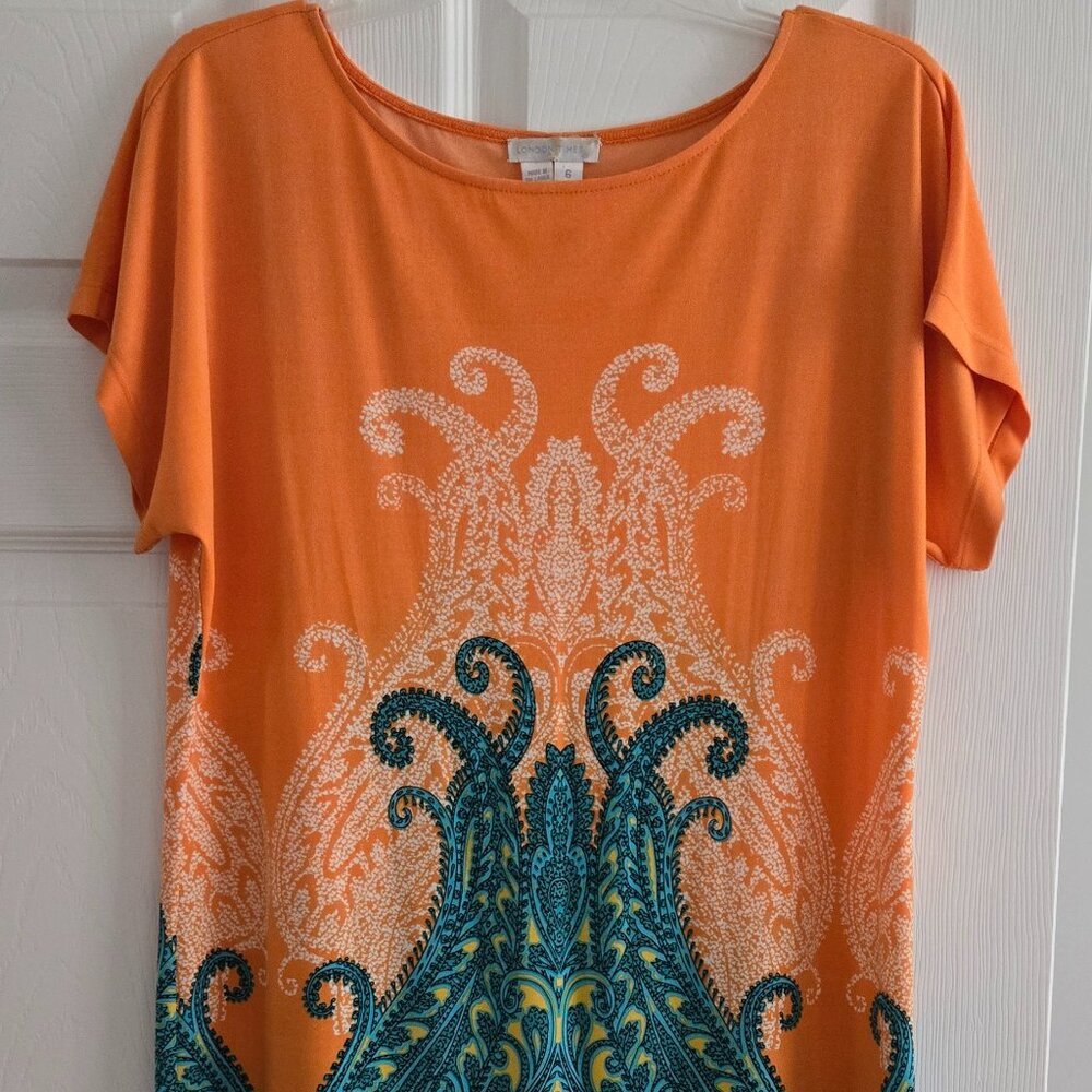 London Time Multicolored Swirl Print Dress